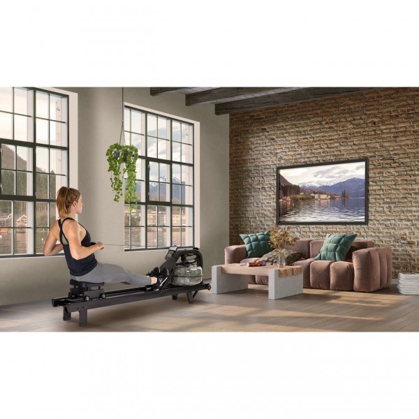 Rameur Fluid Rower NEON Pro V Black – Image 2